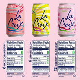 LaCroix Sparkling Water Cherry Blossom Variety Pack | 24-Pack of 12oz Cans | 6x Razz-Cran | 6x Limoncello | 12x Cherry Blossom