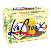 LaCroix Sparkling Water | Pineapple Coconut Flavor | 12-Pack | Naturally Essenced, Zero Calorie, Sodium Free | 12 Fl Oz Cans