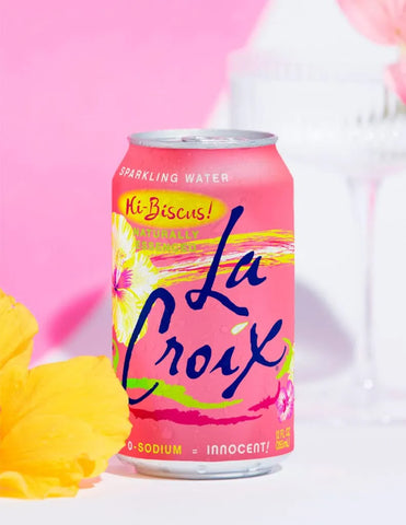 La Croix Sparkling Water, Hi-Biscus!, 12 Fl Oz (pack of 8)