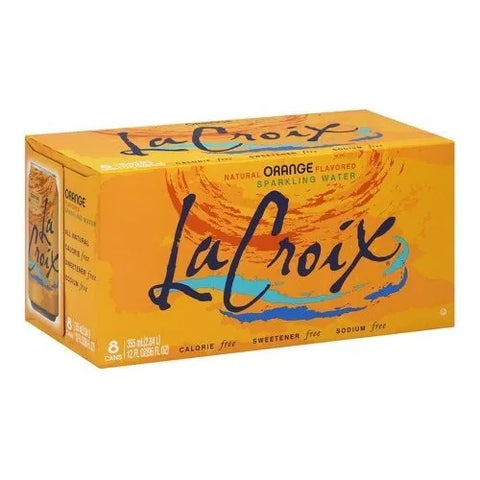 La Croix Sparkling Water, Orange, 12 Fl Oz (pack of 8)