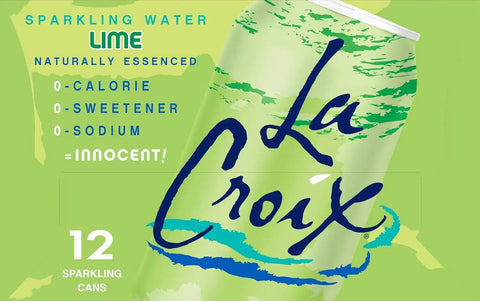 LaCroix, Sparkling Water, Lime, 12 oz, (pack of 12)