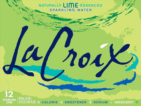 LaCroix, Sparkling Water, Lime, 12 oz, (pack of 12)