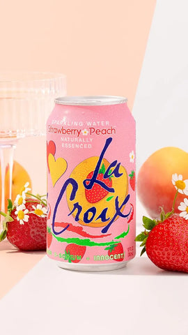 La Croix Sparkling Water, Strawberry Peach, 12 Fl Oz (Pack of 8)