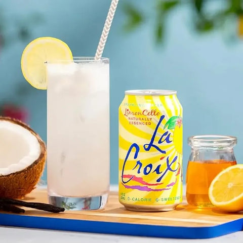 LaCroix Sparkling Water Cherry Blossom Variety Pack | 24-Pack of 12oz Cans | 6x Razz-Cran | 6x Limoncello | 12x Cherry Blossom