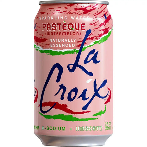 La Croix Sparkling Water, Pasteque (Watermelon), 12 Fl Oz (pack of 8)