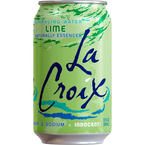 La Croix Sparkling Water, Lime, 12 Fl Oz (pack of 8)