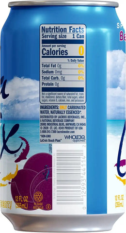 La Croix Sparkling Water, Beach Plum, 12 Fl Oz (pack of 12)