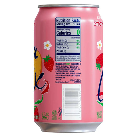 La Croix Sparkling Water, Strawberry Peach, 12 Fl Oz (pack of 12)