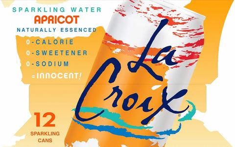 La Croix, Water Sparkling Apricot, 12 Fl Oz, 12 Pack