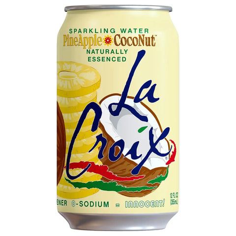 LaCroix Sparkling Water | Pineapple Coconut Flavor | 12-Pack | Naturally Essenced, Zero Calorie, Sodium Free | 12 Fl Oz Cans