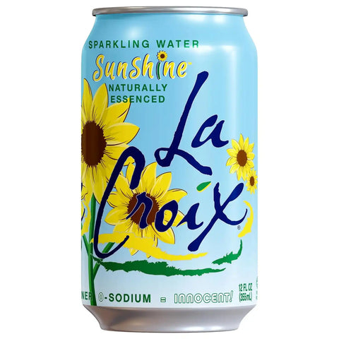 La Croix Sparkling Water, Sunshine, 8 Pack – Zero Sugar, Zero Calories, Zero Sodium – Taste of Wonder