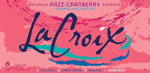 La Croix, Sparkling Water Cran-Raspberry, 96 Ounce Pack of 8