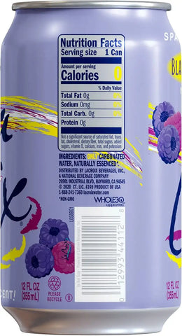 La Croix Sparkling Water, Black Razzberry, 12 Fl Oz (pack of 8)