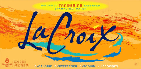 La Croix Sparkling Water, Tangerine, 12 Fl Oz (pack of 8)