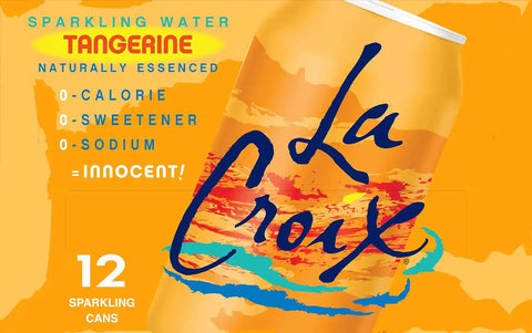 La Croix, Tangerine Sparkling Water, 12 oz, (pack of 12)