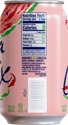 La Croix Sparkling Water, Pasteque (Watermelon), 12 Fl Oz (pack of 8)