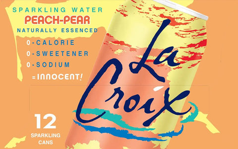 La Croix Sparkling Water, Peach-Pear, 12 Fl Oz (pack of 12)