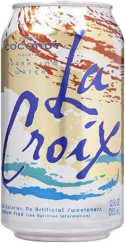 La Croix Coconut Naturally Essenced Flavored Sparkling Water, 12 oz Can (Pack of 10, Total of 120 Oz)