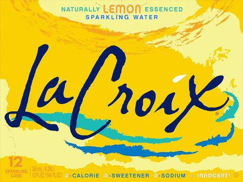 La Croix, Water Sparkling Lemon, 12 Fl Oz, 12 Pack