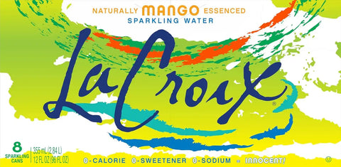 La Croix, Water Sparkling Mango, 12 Fl Oz, 8 Pack