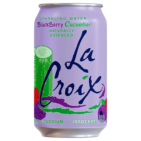 La Croix Sparkling Water, Blackberry Cucumber, 8-Pack Zero Sugar, Zero Calories, Zero Sodium
