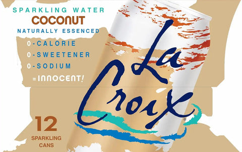 La Croix, Water Sparkling Coconut, 12 Fl Oz, 12 Pack