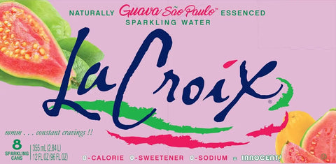 La Croix Sparkling Water, Guava Sao Paulo, 12 Fl Oz (pack of 8)