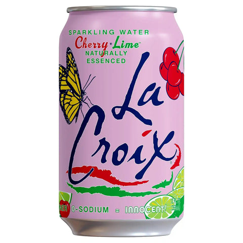 La Croix Water Sparkling Cherry Lime, 12 Fl Oz, 12 Pack