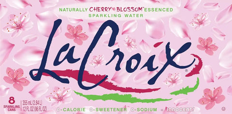 LaCroix Sparkling Water, Cherry Blossom | 12 Fl Oz | Pack of 16