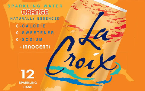 La Croix Sparkling Water, Orange, 12 Fl Oz (pack of 12)