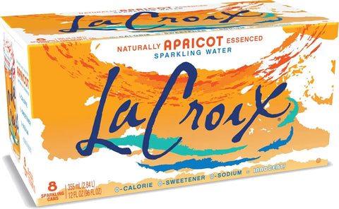 La Croix Sparkling Water, Apricot, 12 Fl Oz (pack of 8)