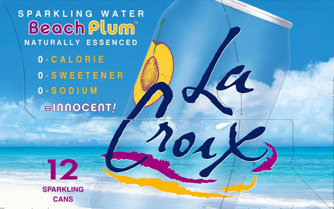 La Croix Sparkling Water, Beach Plum, 12 Fl Oz (pack of 12)