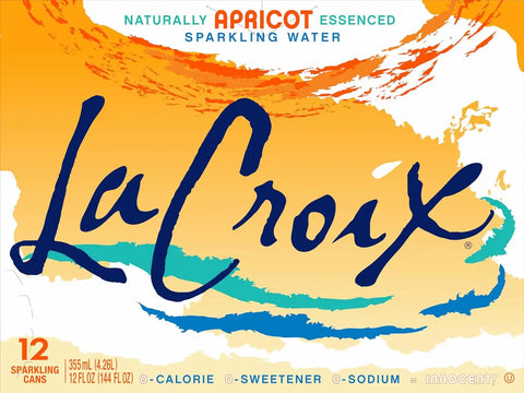 La Croix, Water Sparkling Apricot, 12 Fl Oz, 12 Pack