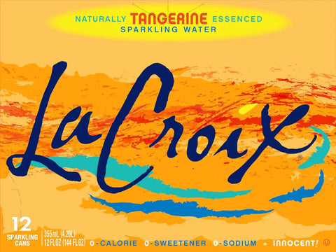 La Croix, Tangerine Sparkling Water, 12 oz, (pack of 12)