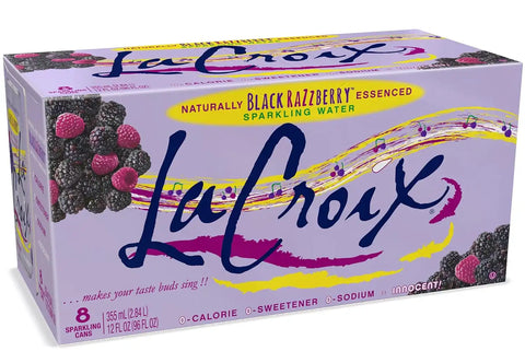 La Croix Sparkling Water, Black Razzberry, 12 Fl Oz (pack of 8)