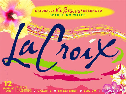 LaCroix Sparkling Water, Hi-Biscus!, 12 Fl Oz (pack of 24)