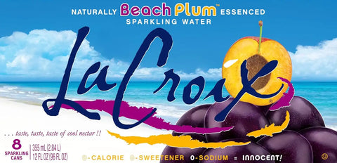 La Croix Sparkling Water, Beach Plum, 12 Fl Oz (pack of 8)