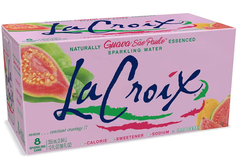 La Croix Sparkling Water, Guava Sao Paulo, 12 Fl Oz (pack of 8)