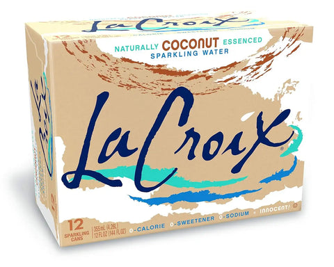 La Croix, Water Sparkling Coconut, 12 Fl Oz, 12 Pack