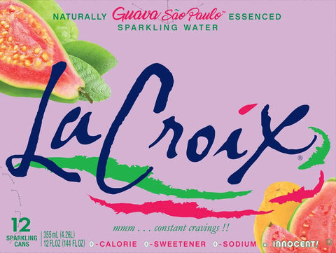 La Croix Sparkling Water, Guava Sao Paulo, 12 Fl Oz (pack of 12)
