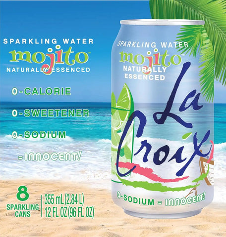 La Croix Sparkling Water, Mojito, 12 Fl Oz (pack of 8)