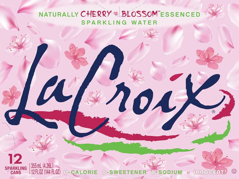 La Croix Sparkling Water, Cherry Blossom, 12 Fl Oz (pack of 12)